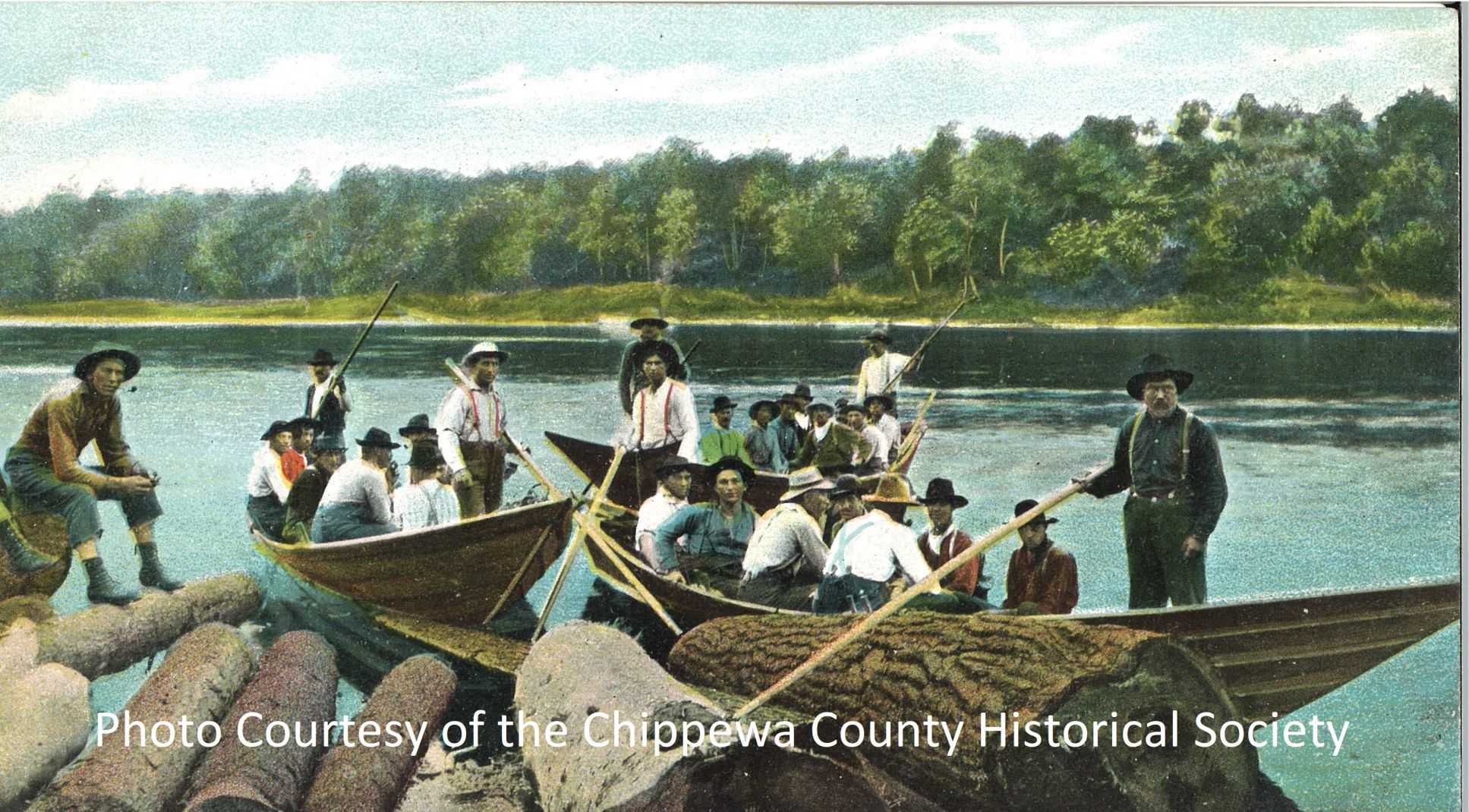 Vintage colorized postcard